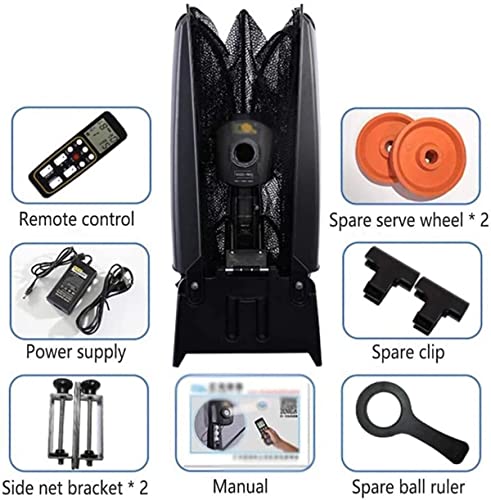 JNOIHF Máquina de Bolas de Ping Ping Ping Pong Pong Pong S102 Control Remoto inalámbrico Máquina de Tenis de Mesa automática for Entrenamiento con 40mm