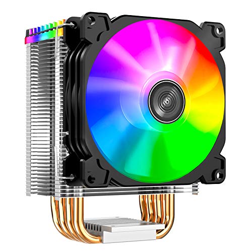 Jonsbo - CR-1400 ARGB 92mm Ventilador de CPU RGB para PC para CPU Intel y AMD Enfriamiento Procesadores eficientes, alto potencial de enfriamiento y diseño elegante