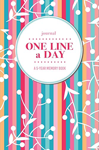 Journal | One Line a Day: A 5-Year Memory Book | 5-Year Journal | 5-Year Diary | Floral Notebook for Keepsake Memories and Journaling | Bright Colors and Floral Pattern