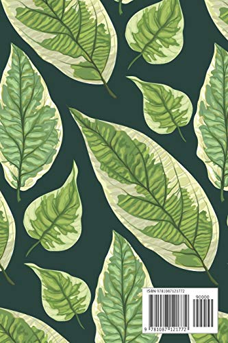 Journal | One Line a Day: A 5-Year Memory Book | 5-Year Journal | 5-Year Diary | Floral Notebook for Keepsake Memories and Journaling | Bright Green Leaves Pattern