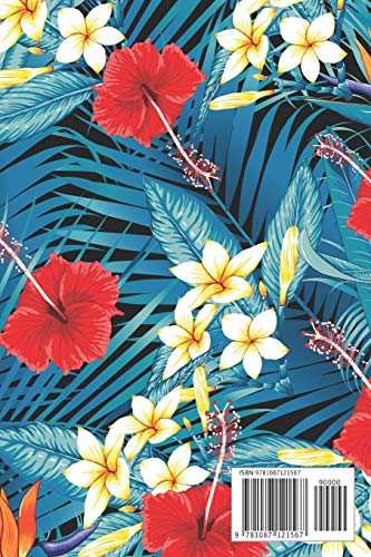 Journal | One Line a Day: A 5-Year Memory Book | 5-Year Journal | 5-Year Diary | Floral Notebook for Keepsake Memories and Journaling | Bright Hawaiian Lilly Floral Pattern