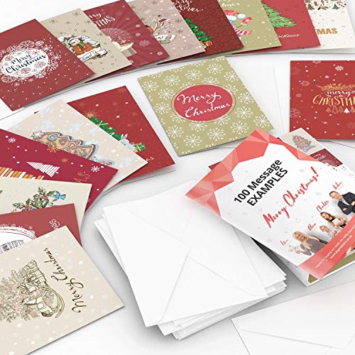 Joy Masters - 16 Caja de Tarjetas de Navidad Variados con Sobres - Vol. 3