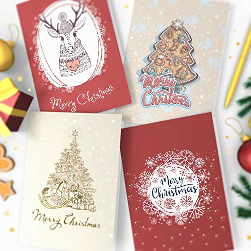 Joy Masters - 16 Caja de Tarjetas de Navidad Variados con Sobres - Vol. 3