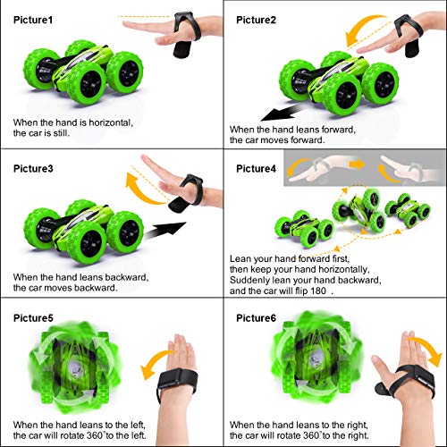 joylink Coche Teledirigido, 2.4 GHz Coche de Control Remoto 4WD Stunt RC Coche Acrobacia Rotación Volteo de 360 ° Radiocontrol Electric Juguetes para Niños