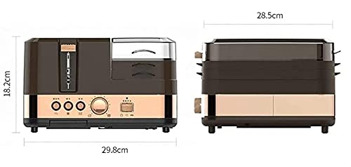 JQDMBH Horno eléctrico,Horno Sobremesa Horno eléctrico, tostadora Desayuno Breen Hornear Máquina for Hornear 2 rebanadas Huevo Huevos Huevos Steamer Salchicha Grill Roaster Air Freidora
