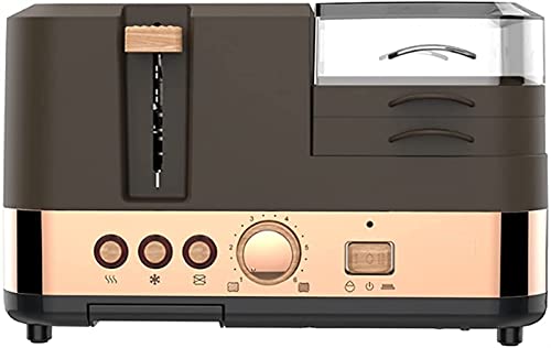 JQDMBH Horno eléctrico,Horno Sobremesa Horno eléctrico, tostadora Desayuno Breen Hornear Máquina for Hornear 2 rebanadas Huevo Huevos Huevos Steamer Salchicha Grill Roaster Air Freidora