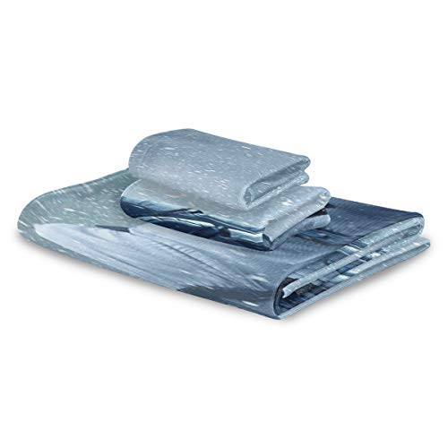 Juego de Toallas de baño Spaceman On Rock Edge Juego de Toallas de Ducha de técnica Mixta Extremadamente Absorbente, Hermoso Juego de Toallas de 3 Piezas 1 Toalla de baño, 1 Toalla de Mano, 1 paño