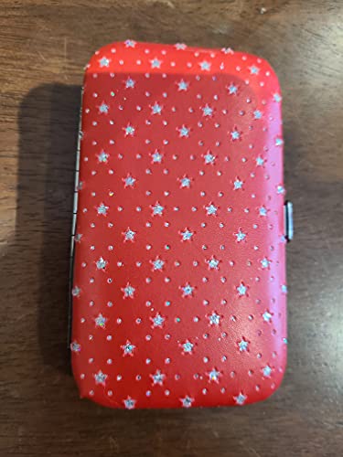 Juegos de manicura 12 piezas para mujeres, MOMSIV Fashion profesional de acero inoxidable cortaúñas kit de pedicura herramientas de aseo para niñas, negro