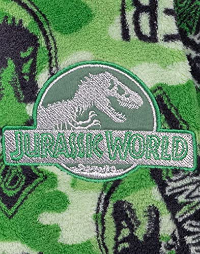 Jurassic World Watch Boys Kids Camo T Rex PJS Bata de baño 10-11 años