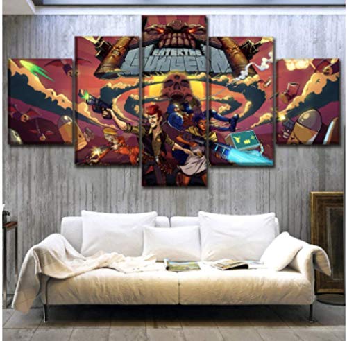 JYSHC Cuadros De Lienzo Enter The Gungeon Wall Art Poster Decoración del Hogar Kx64Yz 150X100Cm Sin Marco
