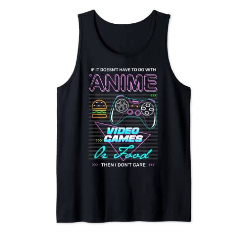 Kawaii Gamer Food Video Games Anime Comic PC Console Gaming Camiseta sin Mangas
