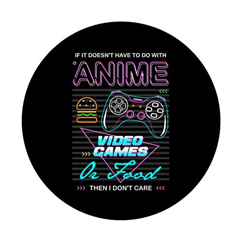 Kawaii Gamer Food Video Games Anime Comic PC Console Gaming PopSockets PopGrip Intercambiable
