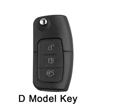 KCSAC Cubierta de clavija de clavija de coche de silicona ABS Bolsa de llave de coche FORTS for FORD FIESTA FOCUS MONDEO ECOSPORT KUGA 2016 (Color Name : D7)