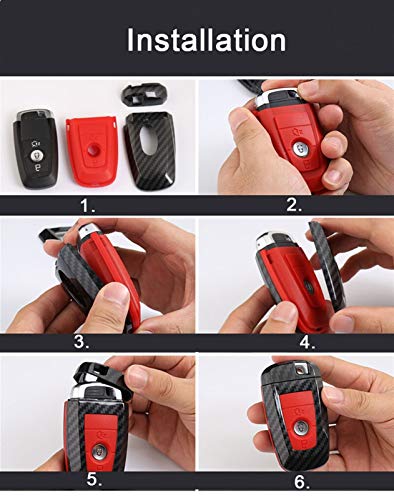 KCSAC Cubierta de clavija de clavija de coche de silicona ABS Bolsa de llave de coche FORTS for FORD FIESTA FOCUS MONDEO ECOSPORT KUGA 2016 (Color Name : D7)