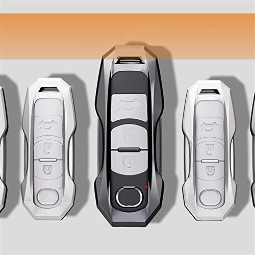 KCSAC Metal Car Key Cubier Funda FOB BOLSA FORTS for MAZDA 3 BM BN 6 GH GJ GL CX3 DK CX4 GK CX5 KE GH KF CX8 KG MX5 IV RF TARGA ND (Color Name : Gray metal hook)