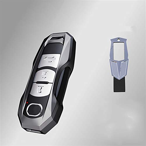 KCSAC Metal Car Key Cubier Funda FOB BOLSA FORTS for MAZDA 3 BM BN 6 GH GJ GL CX3 DK CX4 GK CX5 KE GH KF CX8 KG MX5 IV RF TARGA ND (Color Name : Gray metal hook)