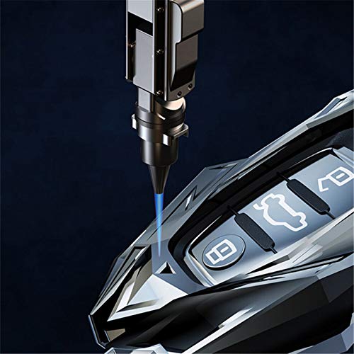 KCSAC Metall Zinc Alloy Coche Cubierta de la caja de la llave inteligente FOB SHELL LEVEYCHAIN ​​FORTS for AUDI A4L A6L Q5 A5 A7 A8 S5 S7 Keyless Entrada Key Play Styling (Color Name : Silver B)