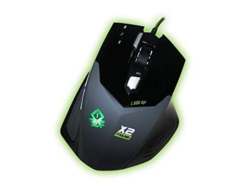 Keep Out Gaming X2 - Ratón Gaming óptico, Color Gris y Negro