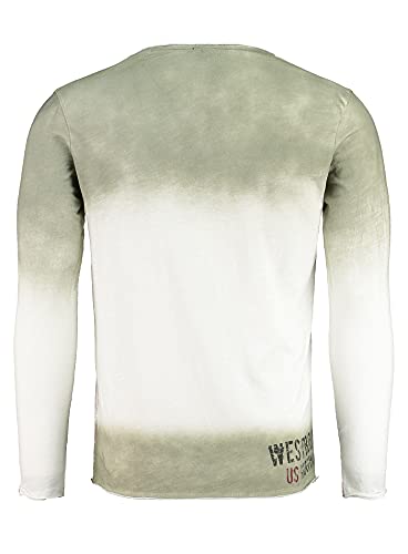 KEY LARGO Challenger Round Camiseta, Blanco, XXL para Hombre