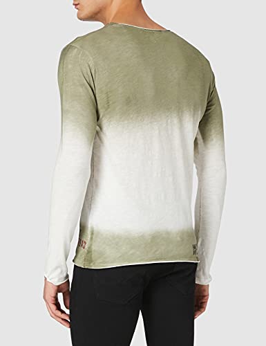 KEY LARGO Challenger Round Camiseta, Blanco, XXL para Hombre