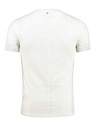 KEY LARGO Free Mind Round Camiseta, Offwhite-mud Brown (2095), M para Hombre