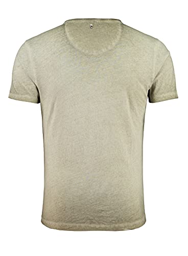 KEY LARGO Hype Round Camiseta, Mil.Green (1502), M para Hombre