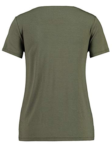 KEY LARGO Milly v-Neck Camiseta, Caqui (1505), L para Mujer