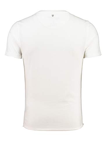 KEY LARGO Nighthawk Round Camiseta, Blanco Roto (1001), M para Hombre