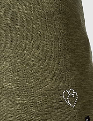 KEY LARGO Vicky v-Neck Camiseta, Caqui, XL para Mujer