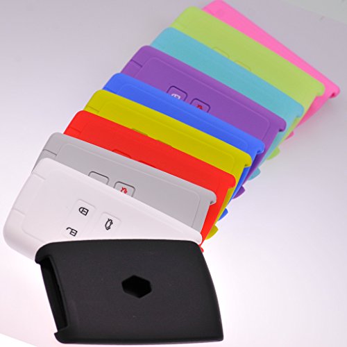 Key Soft Case Cover Funda Protectora para Llave de Coche Gris para Renault Megane Kadjar Clio Captur