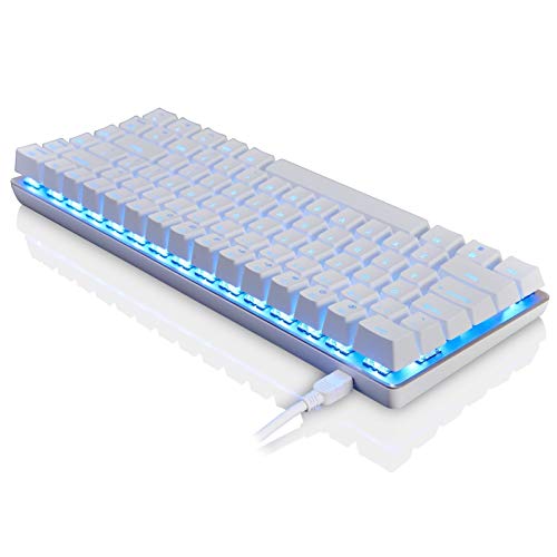 Keycaps AK33 True Mechanical Keyboard Desktop Artifact Keyboard Llaves llenas sin Llaves de perforación Rubber keycaps (Color : White)