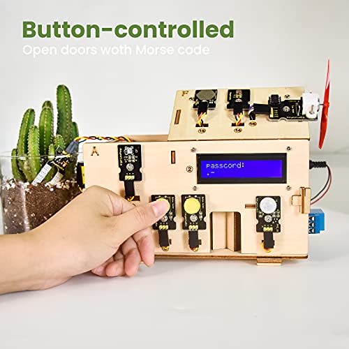 KEYESTUDIO IoT Smart Home Stem Kit for Arduino Kit, Learning Internet of Things, Mechanical Building, Electrical Engineering, Code Educational Coding for Kids Teens Adults