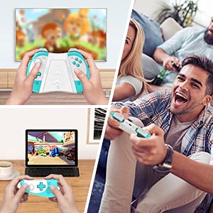 KINGEAR Mando para Nintendo Switch, Wireless Switch Mando para Nintendo, Mando Inalambrico para Juegos con 6 Ejes/Turbo/Control de Movimiento