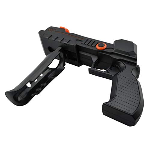 Kinshops 2 en 1 Exquisito Move Sharp Shooter Gun Motion Controller Attachment Nav para PS3 para PS4 VR Accesorios para Juegos, Negro