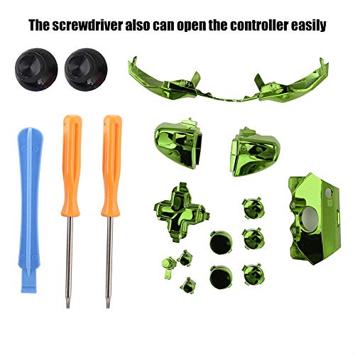 Kit Elite, X Box One Accesorios del controlador Elite, X box Accesorios para juegos, Elite Kit de accesorios con botones de ajuste, 2 x Destornillador, 1 x Llave para X Box 360 Controller.(绿色)