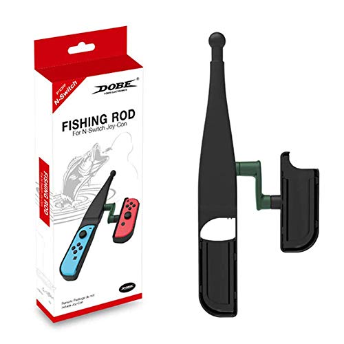 KONEE Caña de pescar Compatible con Nintendo Switch, Kit de bajo de pesca para Switch Joy Con, Switch Joy-Con Accesorios Controlador de pesca