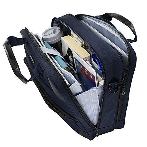 KROSER Bandolera para Portátil 15,6" Maletín Bolso de Mensajero Hidrófugo Caja de Ordenador Maletín Durable Funda para Tableta con Bolsillos RFID para Negocios/Universidad/Mujeres/Hombres