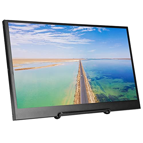 Kudoo Monitor Portátil de 14", HD Pantallas de Ordenador Baratos Monitor de Juegos con Altavoces Integrados Y HDMI, Plug and Play para Raspberry Pi Series/PS3/PS4/xbox360/IOS Mini