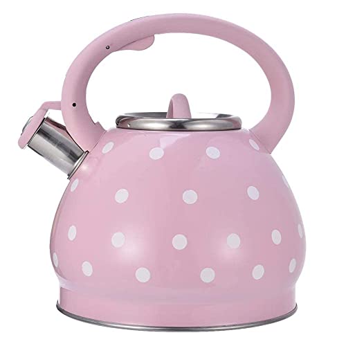 L Whistling Kettle Household Stainless Steel Hemispherical Gas Stove Flat Bottom Kettle White (Stainless Steel)