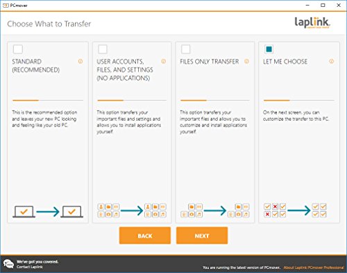 Laplink PCmover Professional 11 con High Speed Cable (1 Uso) - ¡La forma más fácil de transferir su información a una nueva PC!