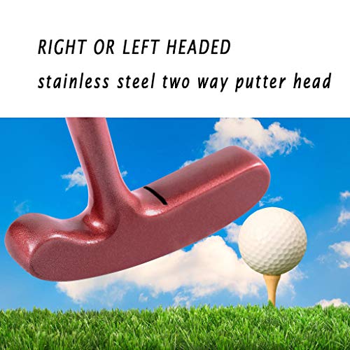 LEAGY Timeless Classic - Putter de golf (35 pulgadas de longitud) - Putt Putt estilo cabeza de dos vías y agarre de goma premium para golfistas diestros y zurdos (izquierdo y derecho)