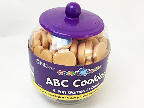 Learning Resources- Galletas del Alfabeto ABC Cookies de Goodie Games, Color (LER1183)