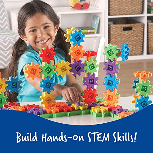 Learning Resources Gears Beginner's Building Set Basico CONSTRUCCION, Multicolor (LER9162)