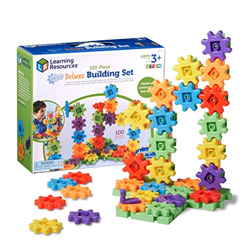 Learning Resources Gears Beginner's Building Set Basico CONSTRUCCION, Multicolor (LER9162)