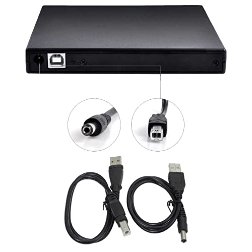 Lector CD DVD Externo USB 2.0 CD DVD Unidad óptica Grabadora Externa Portátil Unidades Externa Portátil Estable con Lector para computadora portátil de Escritorio Compatible con PC