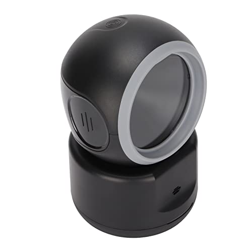 Lector de Código de Barras Manos Libres, Escaneo Rápido Escáner de Código de Barras de Escritorio 2D Automático Resistente para Hoteles para Supermercados para Librería