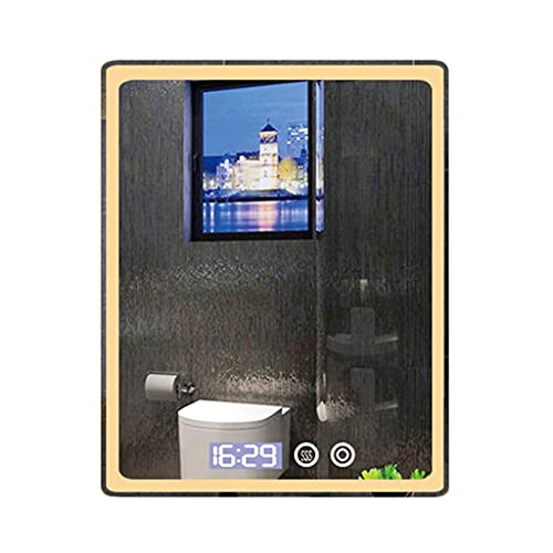 LED Illuminated Bathroom Mirror with Demister - Touch Switch Dimmble Makeup Mirror - Wall Mount Mirrors - 500 X 700mm