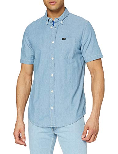 Lee Button Down Camisas, Piscine, M/Tall para Hombre