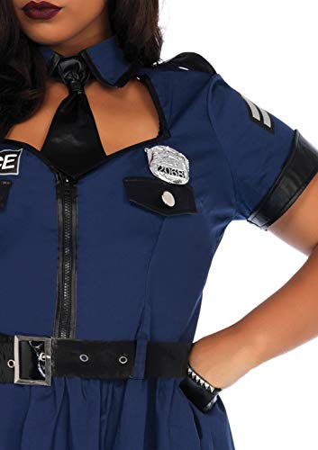 Leg Avenue Disfraz Flirty Cop, azul, 3X/4X