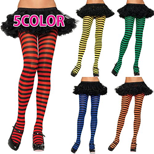 Leg Avenue- Mujer, Color negro y verde kelly, Talla Única (EUR 36-40) (710022045)